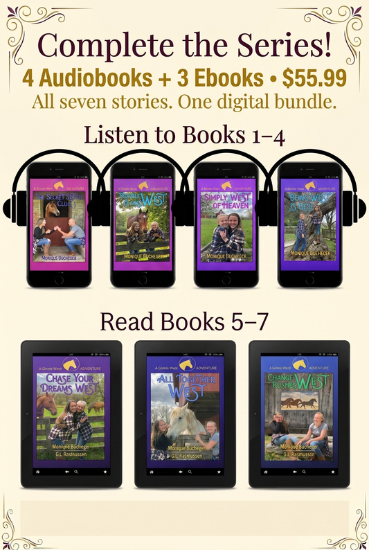 Complete digital bundle graphic with matching colors and flourishes